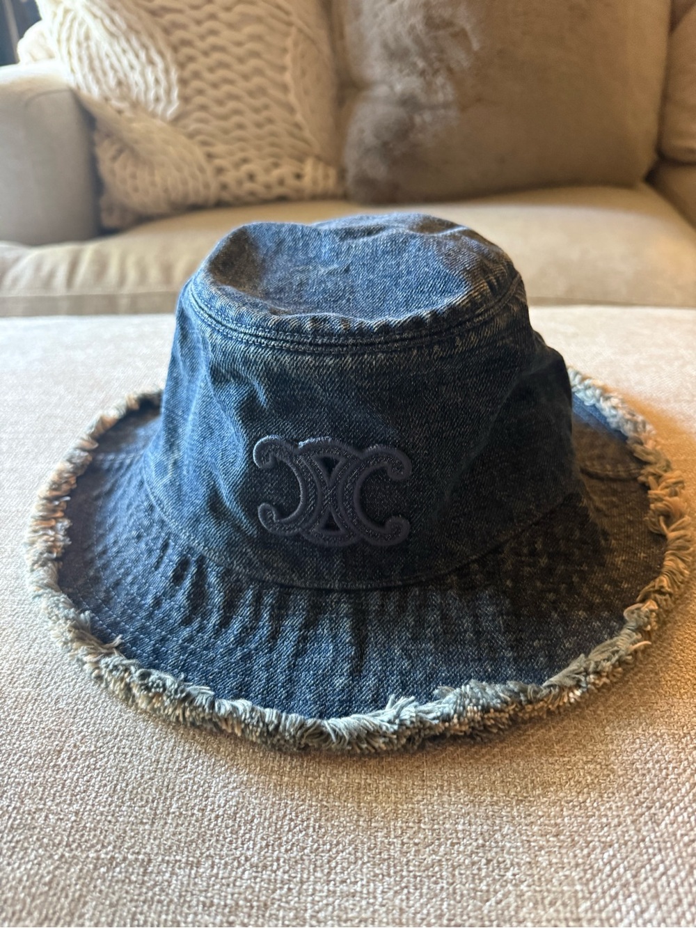 CELINE Denim Bucket Hat